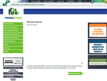 Tablet Screenshot of paranacidade.org.br